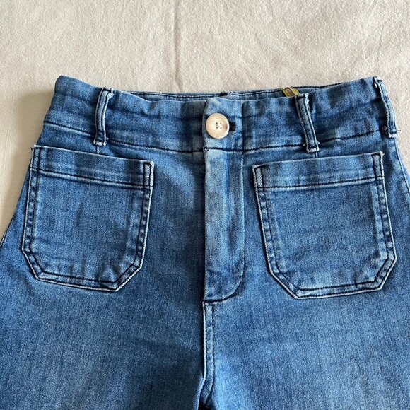 Anthropologie The Colette Crop High-Rise Wide Leg Jeans by Maeve | Size 26 - Picture 7 of 8